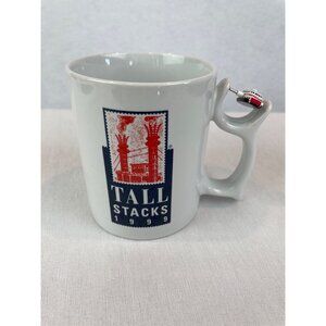 Spinners Tall Stacks 1999 Collectible Mug With Miniature Ship Handle